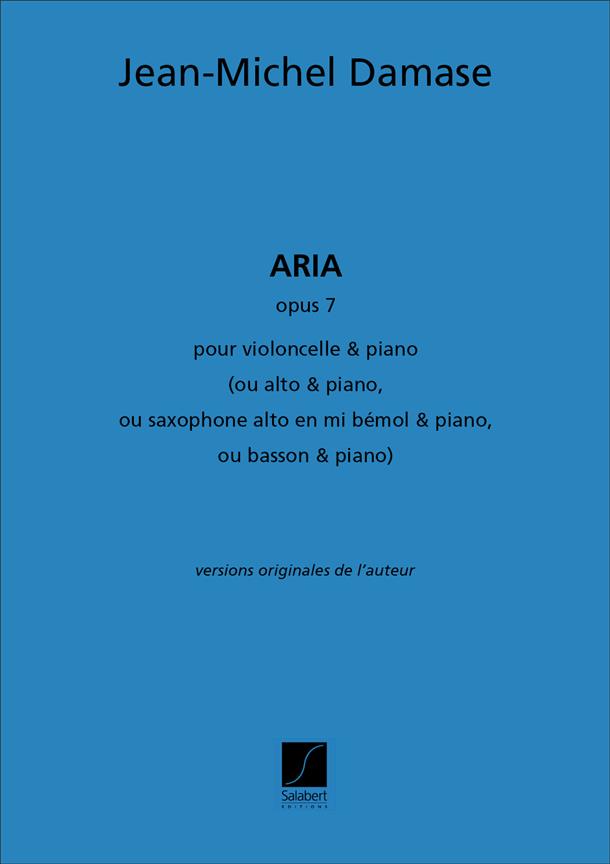Aria Opus 7 pour violoncelle et piano - (ou alto & piano, ou saxophone alto en mi bémol & piano, ou basson & piano) - violoncelo a klavír